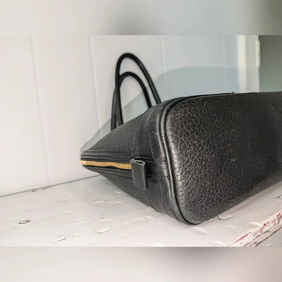 Dooney & Bourke Satchel in Black All Weather Leather Pebbled Vintage Large - Picture 8 of 13